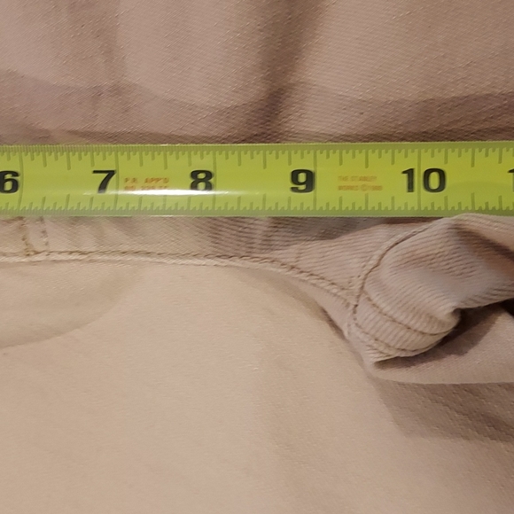 Women's Size 10 Lauren Ralph Lauren Beige Modern Straight Cropped Jeans VGC - Picture 7 of 9